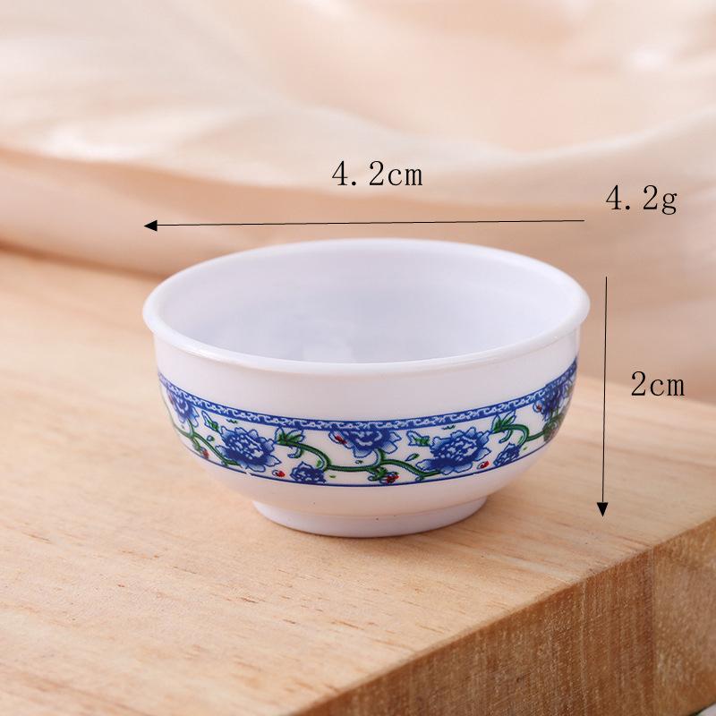 5Pcs Miniature Bowl Dish Round Bowl Fruit Bowl Salad Bowl Soup Plate Doll House Kitchen Dinning Accessories