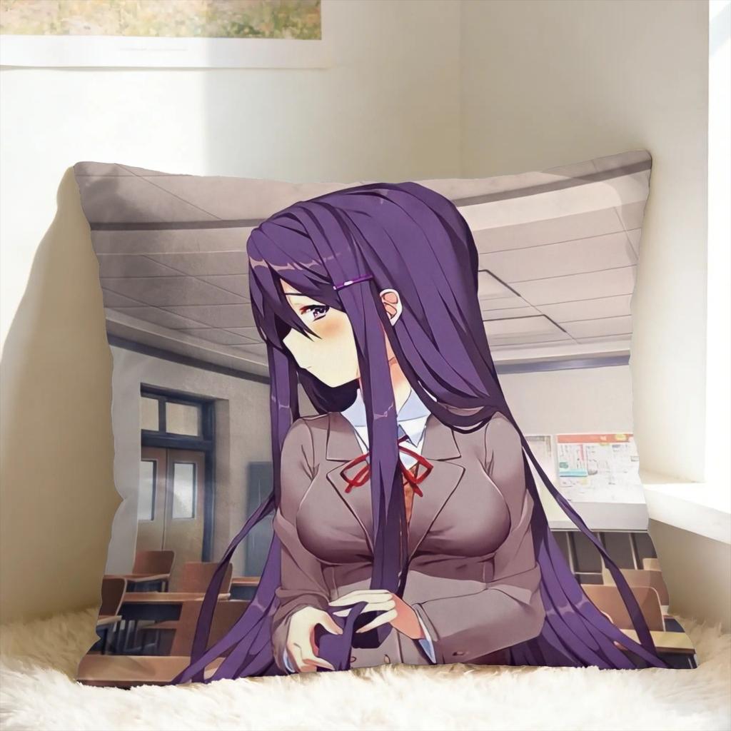 DDLC Аниме Девушка Y-Юри Наволочка Дизайн Подушки Кавайная Наволочка Для Офиса Машины Домашнего Декора