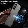 Чехол для Samsung Galaxy S24 S23 FE S23 Ultra Защитный чехол для Galaxy S22 S21 S20 Plus S10 S9 S8 Магнитный держатель для телефона Текстурированная защита для бизнеса
