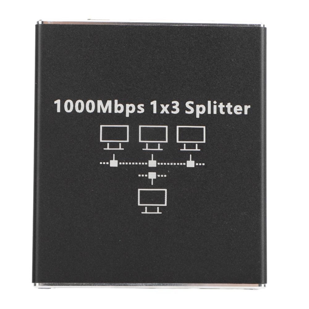 Plug and Play 1000 Мбит/с Ethernet-разветвитель 1 на 3 Высокоскоростной сетевой коммутатор Порт RJ45 Гигабитный Ethernet-разветвитель Офис