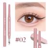 2 in 1 Bicolor Lying Silkworms Pencil Nude Pink Under-Eye Matte Highlighting Shadow Pencil Eyeshadow Brightening Makeup Pencil