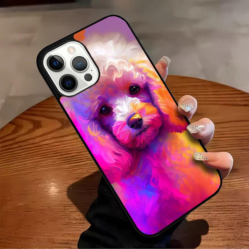 Poodle Dog Cartoon Phone Case For iPhone 17 Air 16 15 14 13 12 11 Pro Max Max Plus Bumper Case Cover