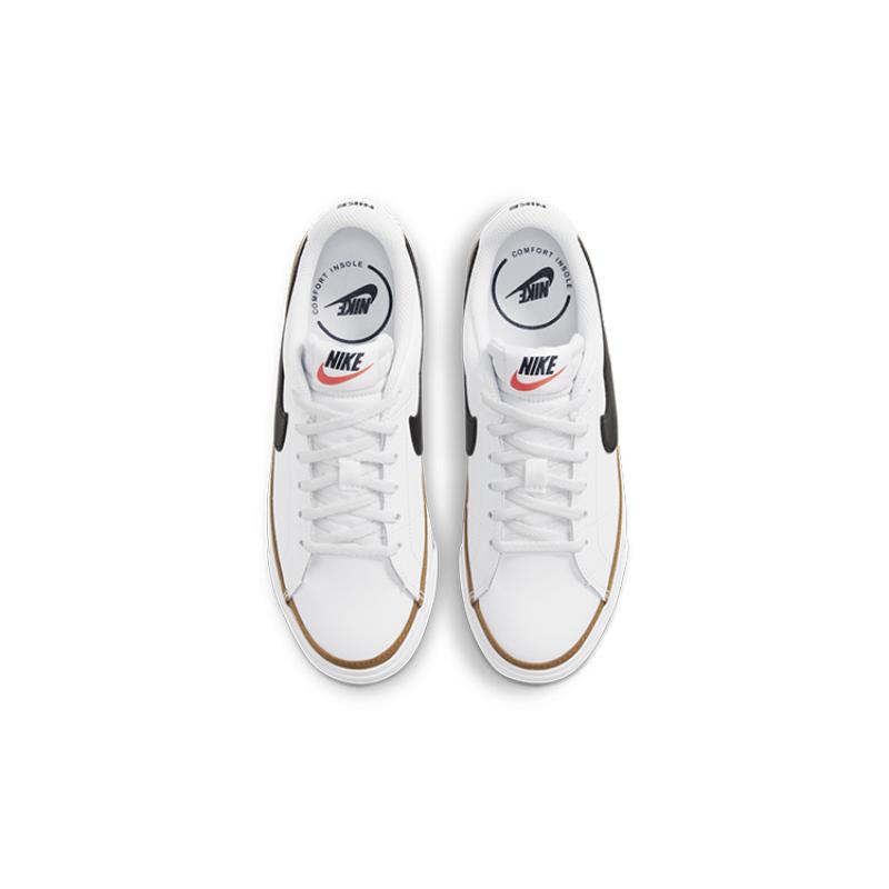 Nike Кроссовки Court Legacy Белые Пустынный Охристый GS DA5380-102