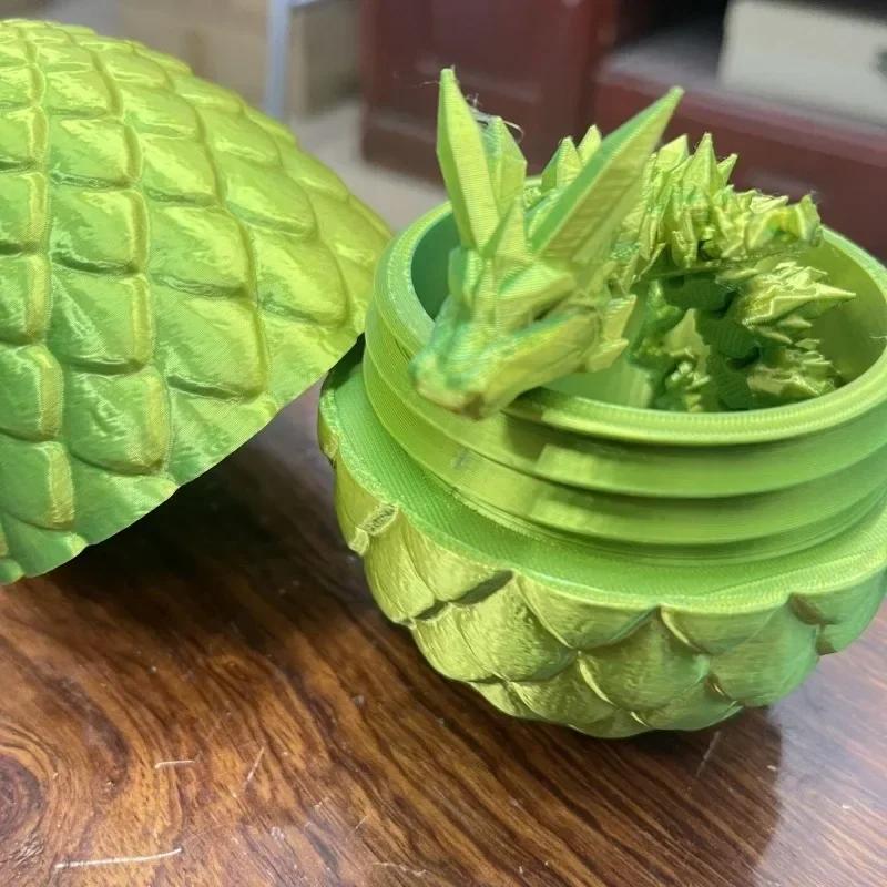 3D-печать Яйцо Дракона с Кристальным Драконом Полностью Подвижные Суставы Кристальный Современный Орнамент Свободно Качающийся Креативные Украшения
