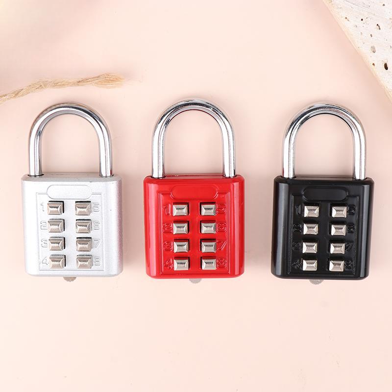 8-значный пароль кодовая комбинация навесной замок цинковый сплав чемодан для багажа путешествия умный замок с ключом против воров