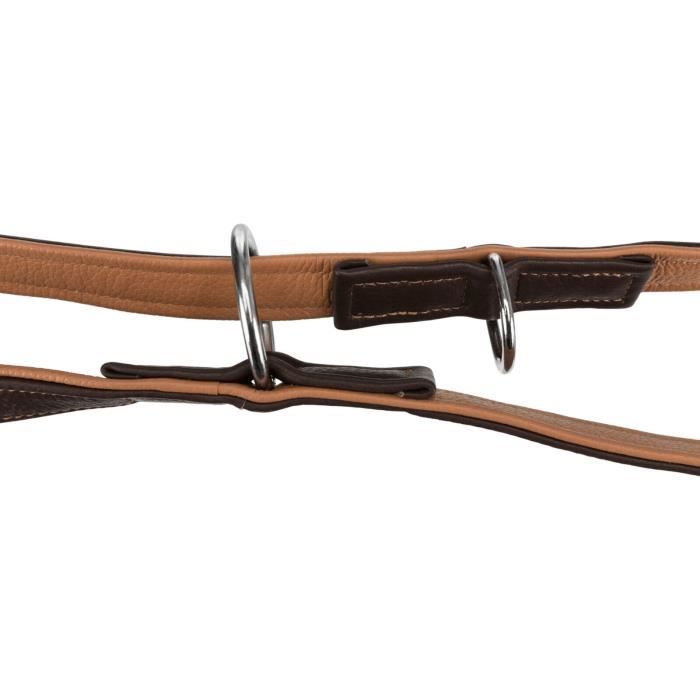 Dog Leash - Trixie - Active Comfort - Genuine Leather - 2.00 M - Multi-position