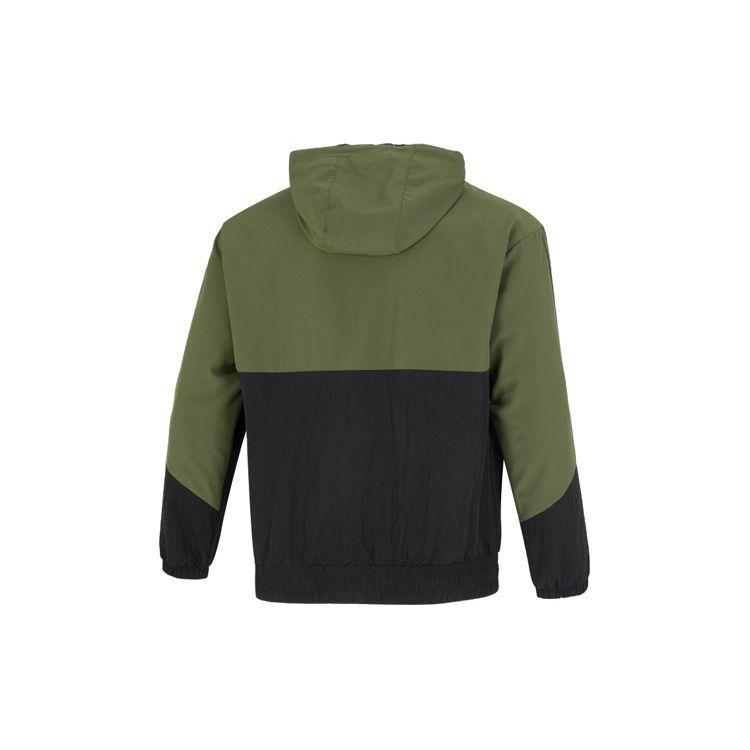 Adidas Neo Utility Ветровка 2 Цветных блока Повседневная куртка с капюшоном Мужская верхняя одежда Армейско-зеленый HN2428