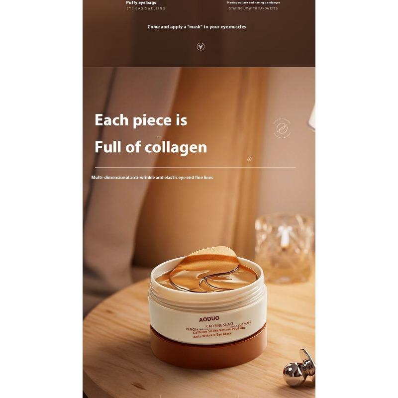 Пептид змеиного яда Маска для глаз против морщин Увлажняющая Увлажняющая Десалинация Укрепляющая Облегчение вокруг глаз
