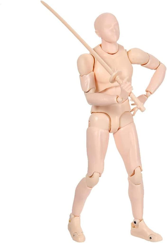 Drawing Model Drawing Doll Body Cartoon Male Drawing Mannequin Figure Model Model Drawing Model Doll Prop with Stand Doll Type Base Body Art Materials