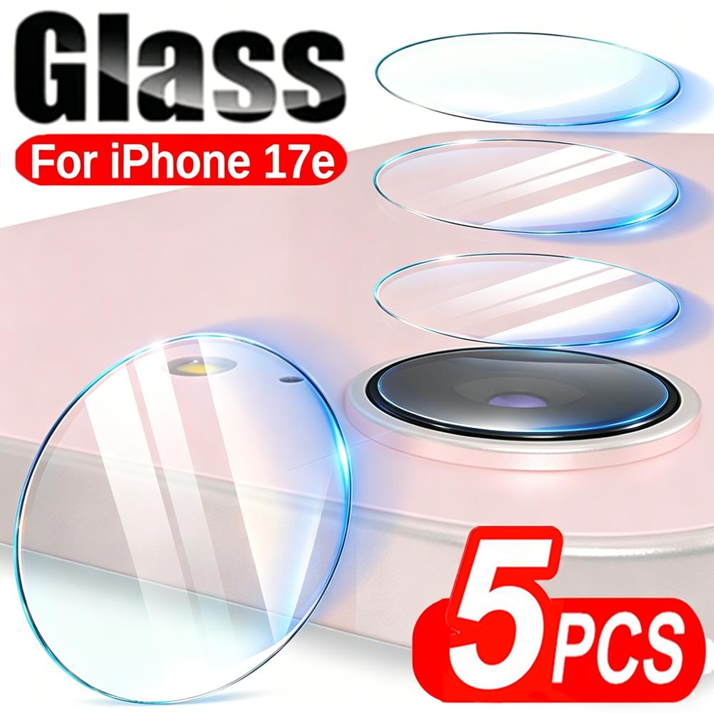 1-5 шт. 3D закаленное стекло для задней камеры iPhone 17e, защитные пленки-чехлы, защитная пленка 9H от царапин для iPhone 17E