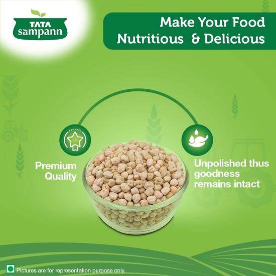 TATA Sampann Нешлифованная Кабули Чана (Большой размер), 500 г и порошок кориандра Tata Sampann с натуральными маслами, 200 г