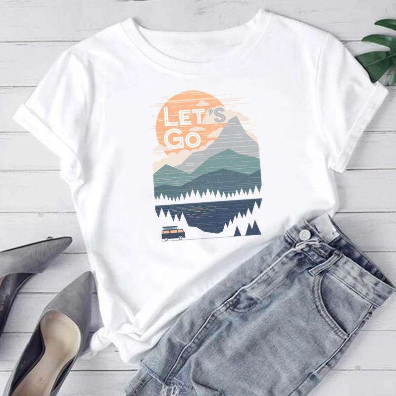 (Азиатский размер) Женская футболка с принтом диких животных, модная футболка, женская одежда, футболки с короткими рукавами и графикой