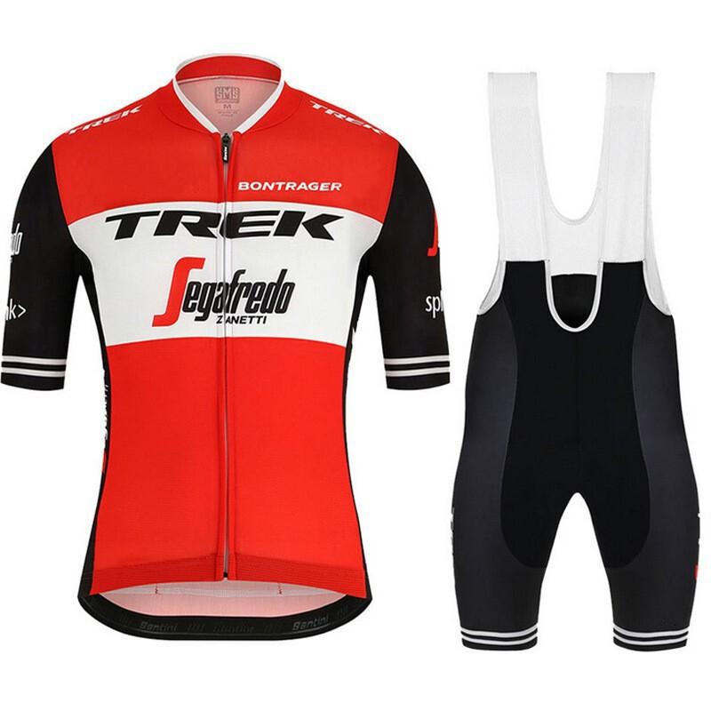 Mens Cycling Jersey Bib Shorts Set Quick-Dry Breathable Bike Wear