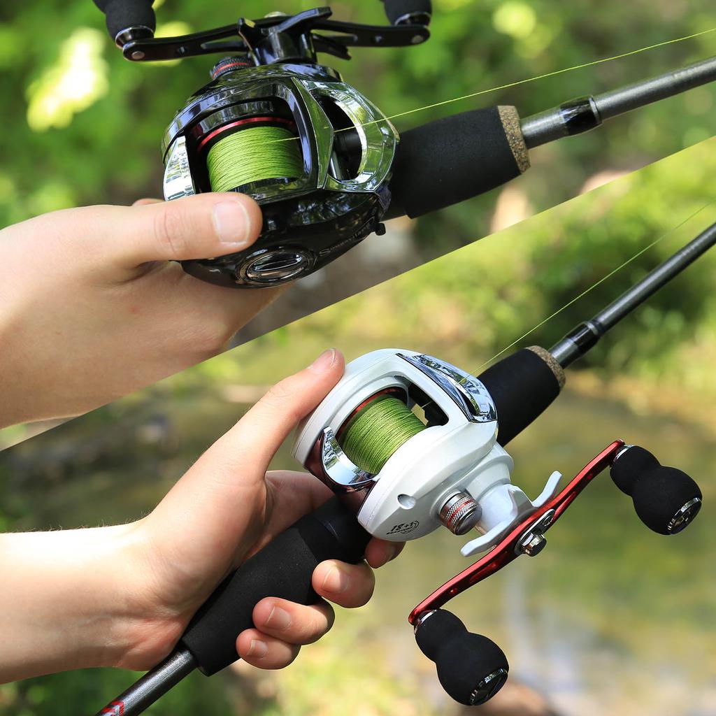 Набор удочек и катушек, литая удочка 1,8-2,4 м и комбинированная катушка 18 + 1bb, сумка с приманкой для ловли карпа