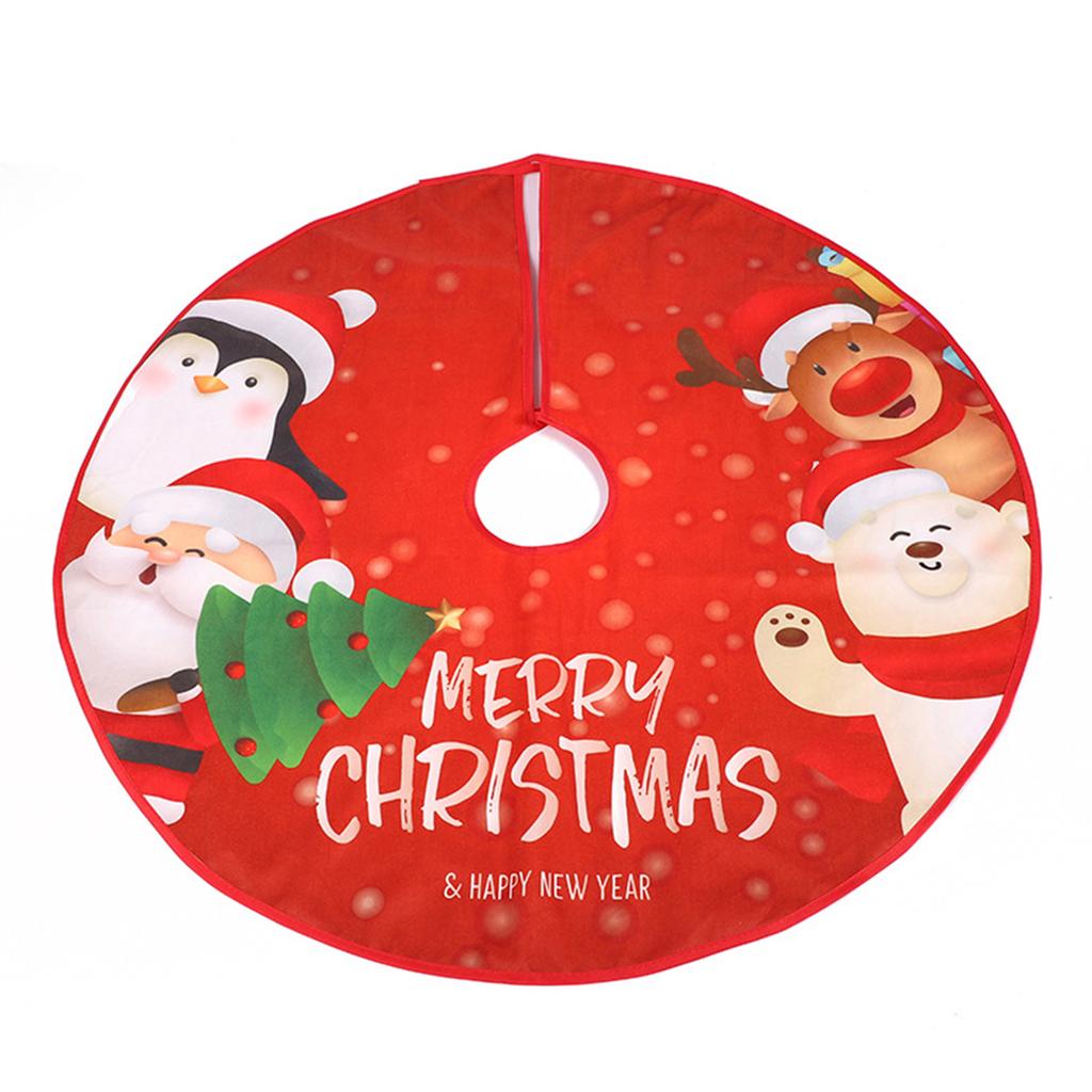 Christmas Tree Skirt Christmas Tree Mat Base Covers 90cm/35Inch for Home Decoration Winter Holiday Party Centerpieces