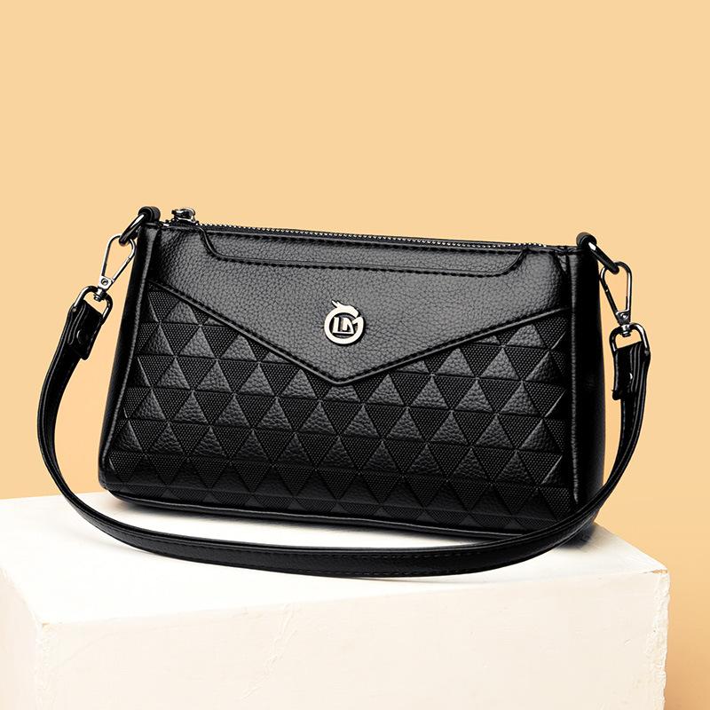 High-End Xiaoxiangfeng Single Shoulder Underarm Small Women'S Bag Rhombus Multi-Layer Messenger Bag
