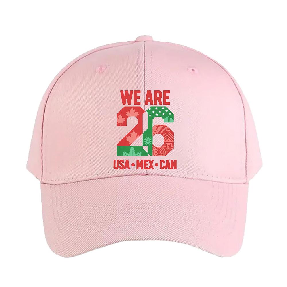 We Are USA MEX CAN Number Team Pride Baseball Cap Woman Man Adjustable Trucker Cap Adult with Curved Brim Casual Hat