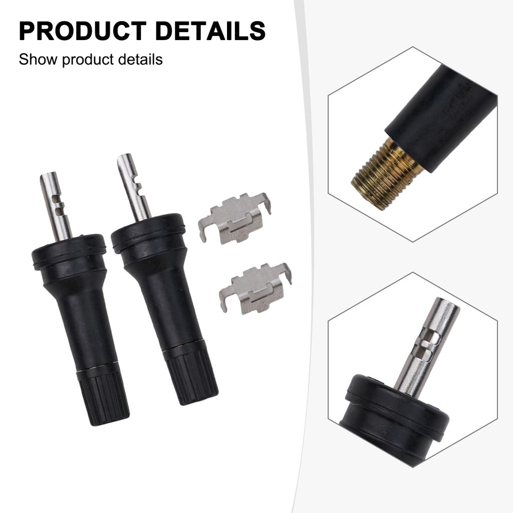 2 шт. Комплект для обслуживания клапана датчика давления в шинах TPMS, 13 г, черный, автомобильный аксессуар, диаметр 11,5 мм, мониторинг давления в шинах