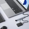 Концентратор 5-в-1 типа C с портами USB 3.0 Быстрая передача данных Простое подключение устройств Док-станция Концентратор Питание телефона