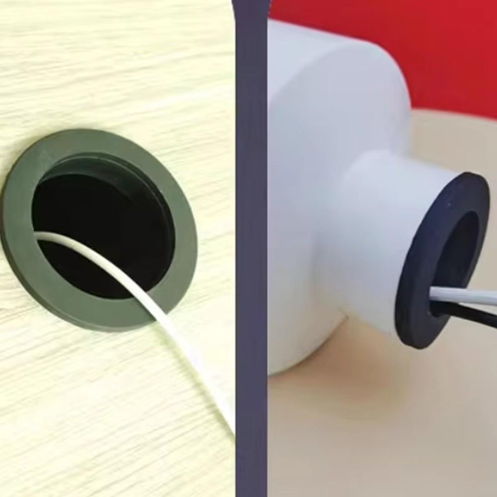 10PCS Snap-In Rubber Wire Grommet Electric Box Gasket Cable Hole Cover Dust Seal Ring Electric Box