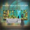 Mouse Pad Black Cat Green Plants Gamer XL Mousepad XXL keyboard pad Natural Rubber Soft Office Office Accessories Mouse Mats