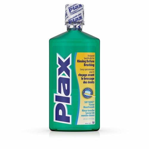 Plax Anti-Plaque Dental Rinse, Soft Mint - 24 Oz ()