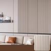 3D Self-Adhesive Wood Grain Grille Wallpaper for Living Room TV Background Wall
