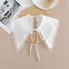 Lace Fake Collar Women Detachable Collars For Women False Collar Embroidery Floral Lolita Lapel Half Shirt Shawl Wrap Decoration