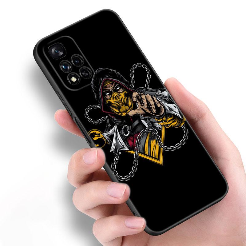 Mortal Kombat Game черный силиконовый чехол для телефона Xiaomi POCO X3 X4 NFC F5 M3 M4 M6 X5 X6 Pro F3 F4 GT 5G C55 C65 M5