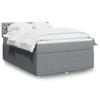 Maison Exclusive - Sommier À Lattes De Lit Avec Matelas Gris Clair 140x190cm Tissu