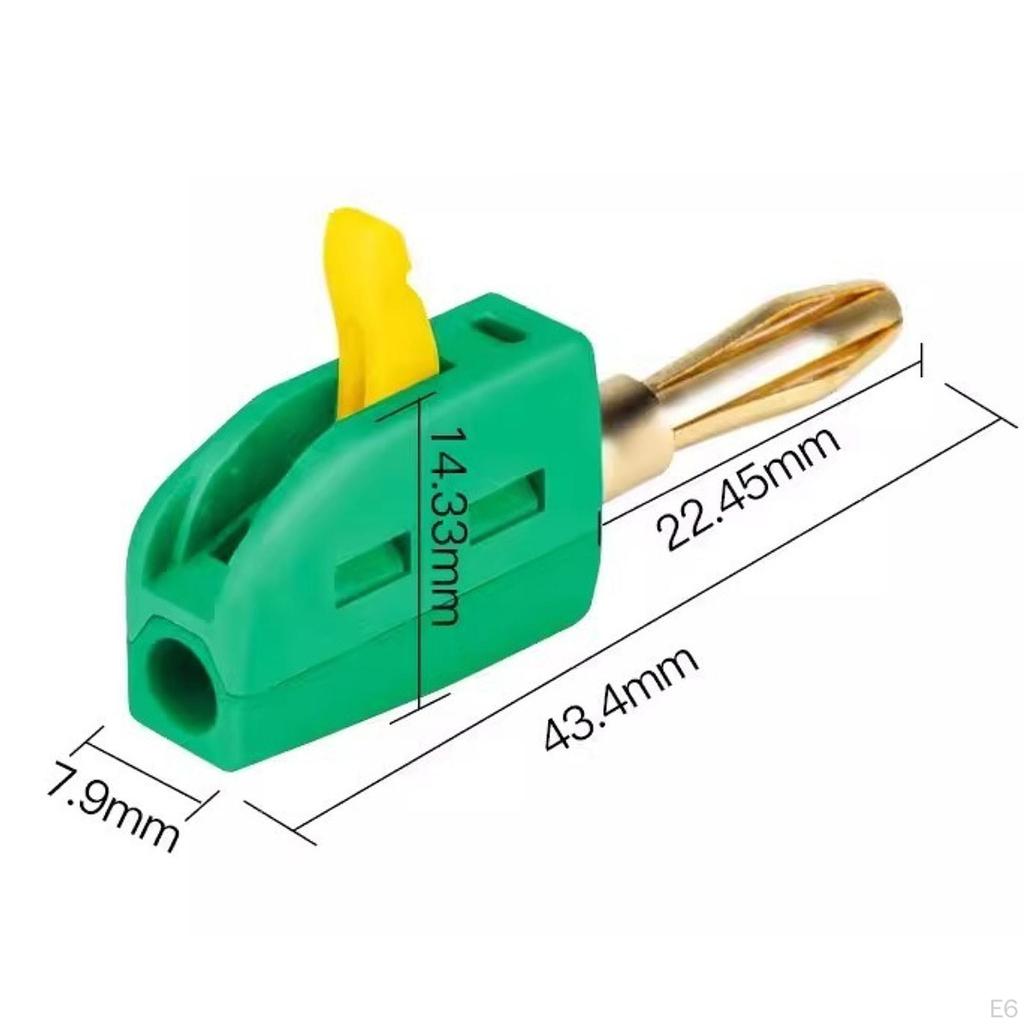 Вилка типа «банан» 4 мм, 250 В/32 А, высокая прочность, стабильная проводимость, практичный штабелируемый мини-штабелируемый