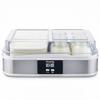 Yaourtiere HKoeNIG - ELY120 - Capacité 12 pots en verre de 160ml + 1 pot a fromage blanc (1,2L) - Programmable jusqu'a 15h - 15W