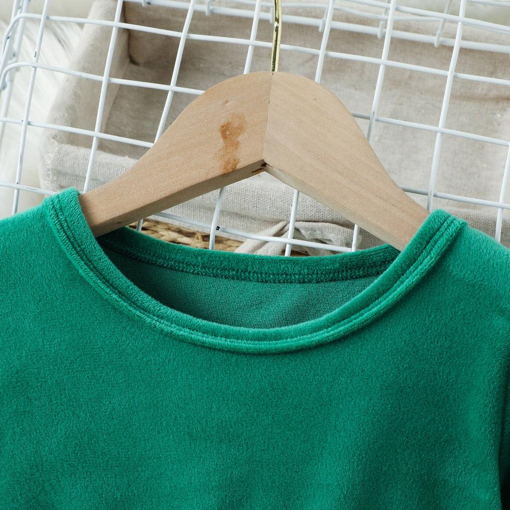 Рождественская шляпа для девочек, плюшевое сетчатое платье с длинными рукавами и бархатными манжетами