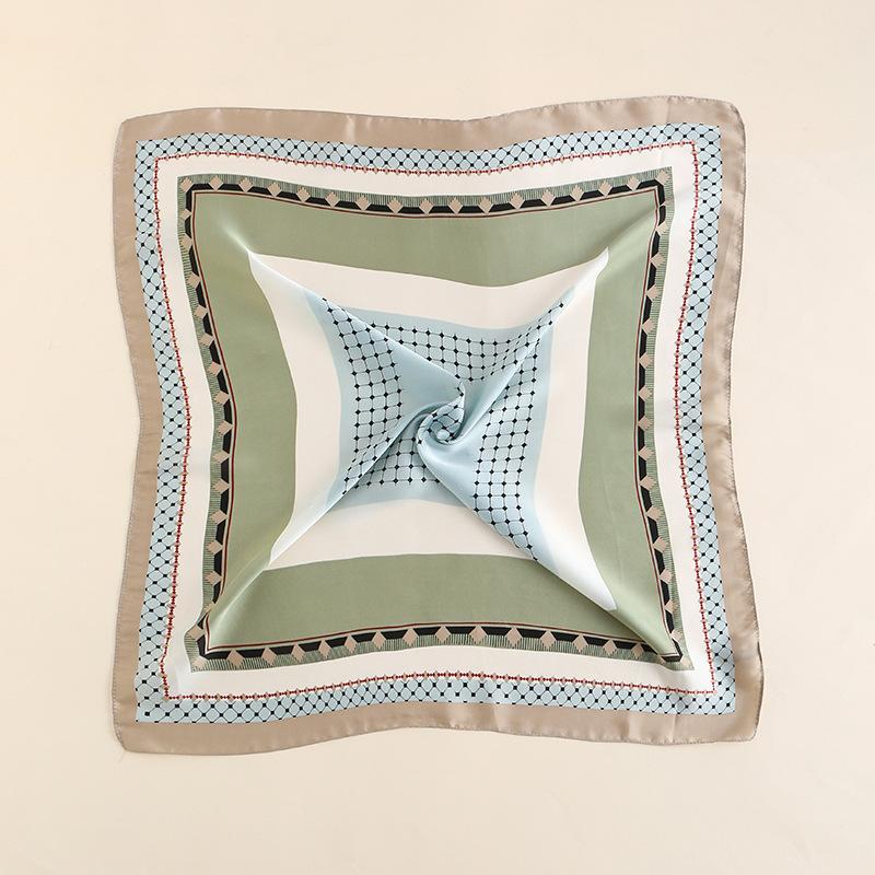 2024 New 70 CM Silk Shirt Decoration Small Square Scarf Fashionable And Versatile Commuting Scarf Neck Protection Scarf