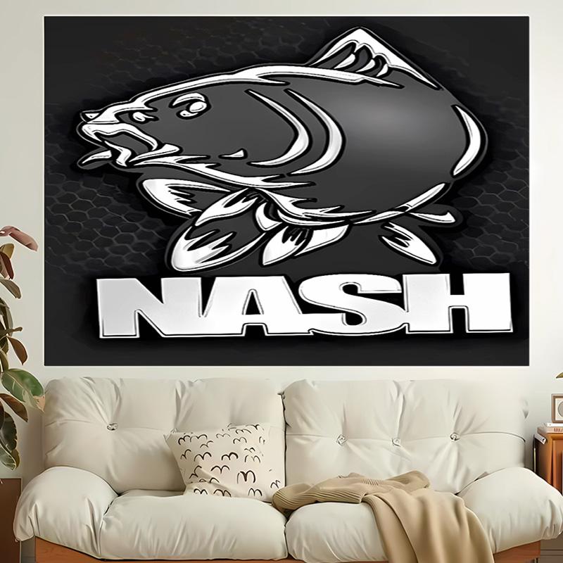 1pc Nash Tackle Tapestry, Living Room, Bedroom, Office, Party Decor, Ideal Festive Gift