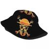 Straw Hat Crew Monkey D Luffy Bucket Hat Women Unisex Unisex Fashion One Pieces Pirates Skull Summer Fisherman Cap