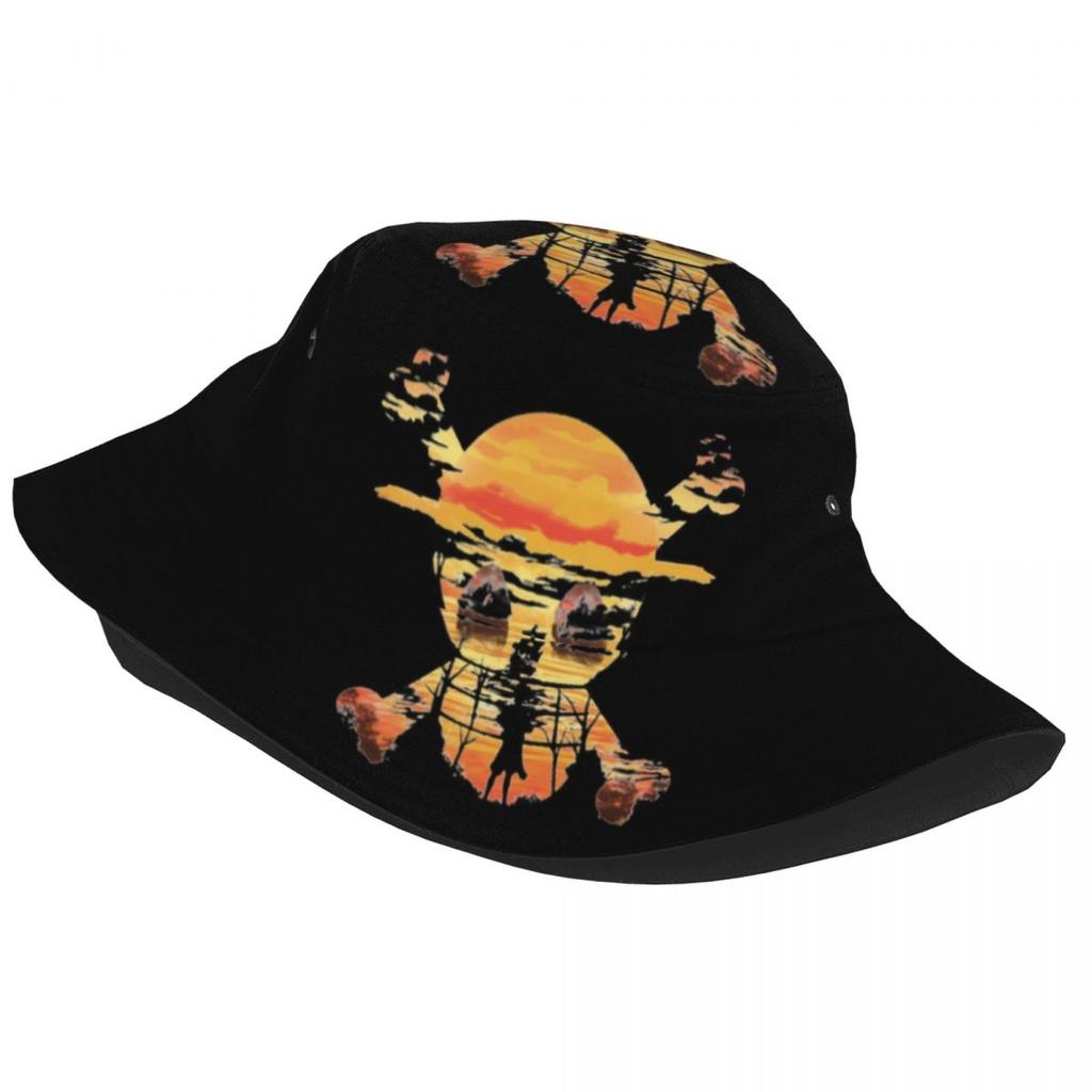 Straw Hat Crew Monkey D Luffy Bucket Hat Women Unisex Unisex Fashion One Pieces Pirates Skull Summer Fisherman Cap