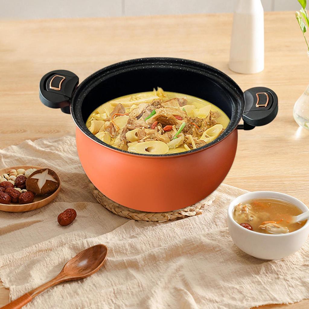 Мультиварка-скороварка для супа и мяса, для варки, жарки, тушения, оранжевая