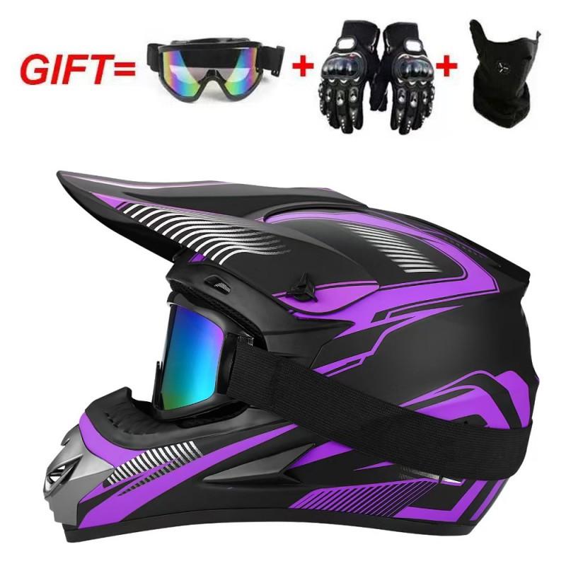 Full Face Motorcycle Helmet Men Women Adult Racing Off-Road Dirt Bike ATV Quad BMX Mountain Downhill