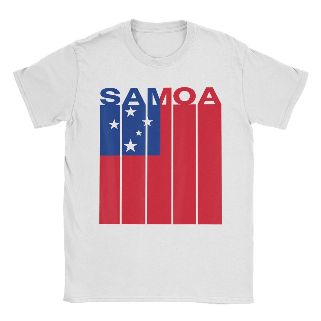 Samoa Flag TShirt Beach Cotton TShirts For Unisex Hip Hop Casual Tee Shirt Short Sleeves YK Fun Top Tees