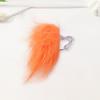 Orange Pet Wig Cat Cosplay Wig Funny Pet Wig Hair with Adjustable Elastic Bands for Halloween Christmas Party Costume Accessory