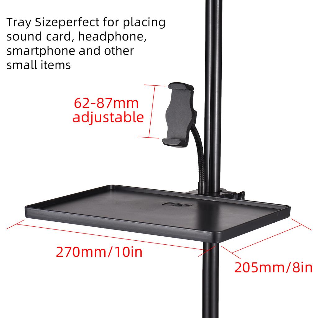 270*205 мм универсальная подставка для микрофона, зажимной лоток, лоток для звуковой карты, подставка для микрофона, лоток для звуковой карты, телефона