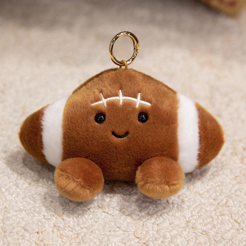 Smiling Fruit Plush Toy Keychain For Kids With Soft Short Plush Material