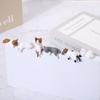Миниатюрная милая фигурка котенка для украшения рабочего стола, компьютера, центральной консоли автомобиля, края экрана дисплея