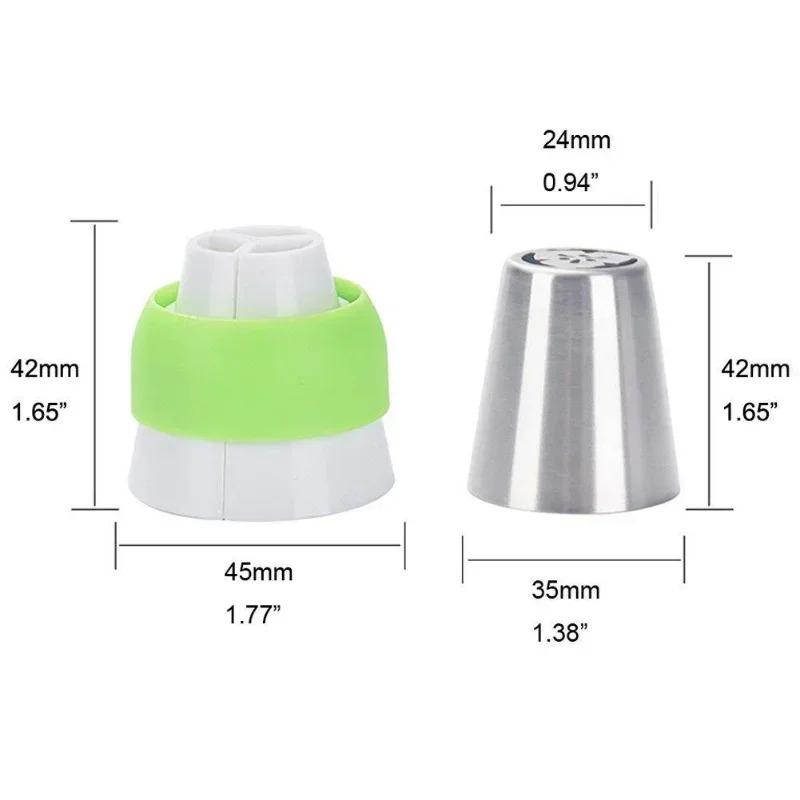 Русский тюльпан из нержавеющей стали насадки для глазури торта набор для украшения кремом кондитерских изделий инструменты для украшения кексов