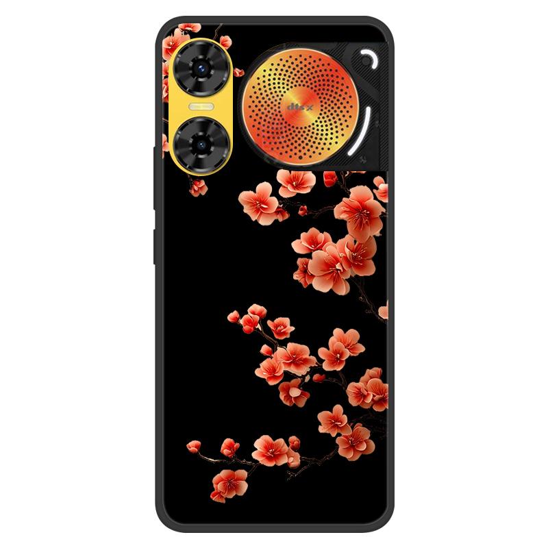 For ZTE Nubia Music 2 Case 2025 New 5G Fashion Flower Soft Silicone Shockproof Bumper For nubia Music2 5G Strip Phone Back Cover