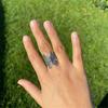 Antique Gold Silver Color Hollow Butterfly Opening Adjustable Ring For Women  Charming Bohemian Jewelry Gift