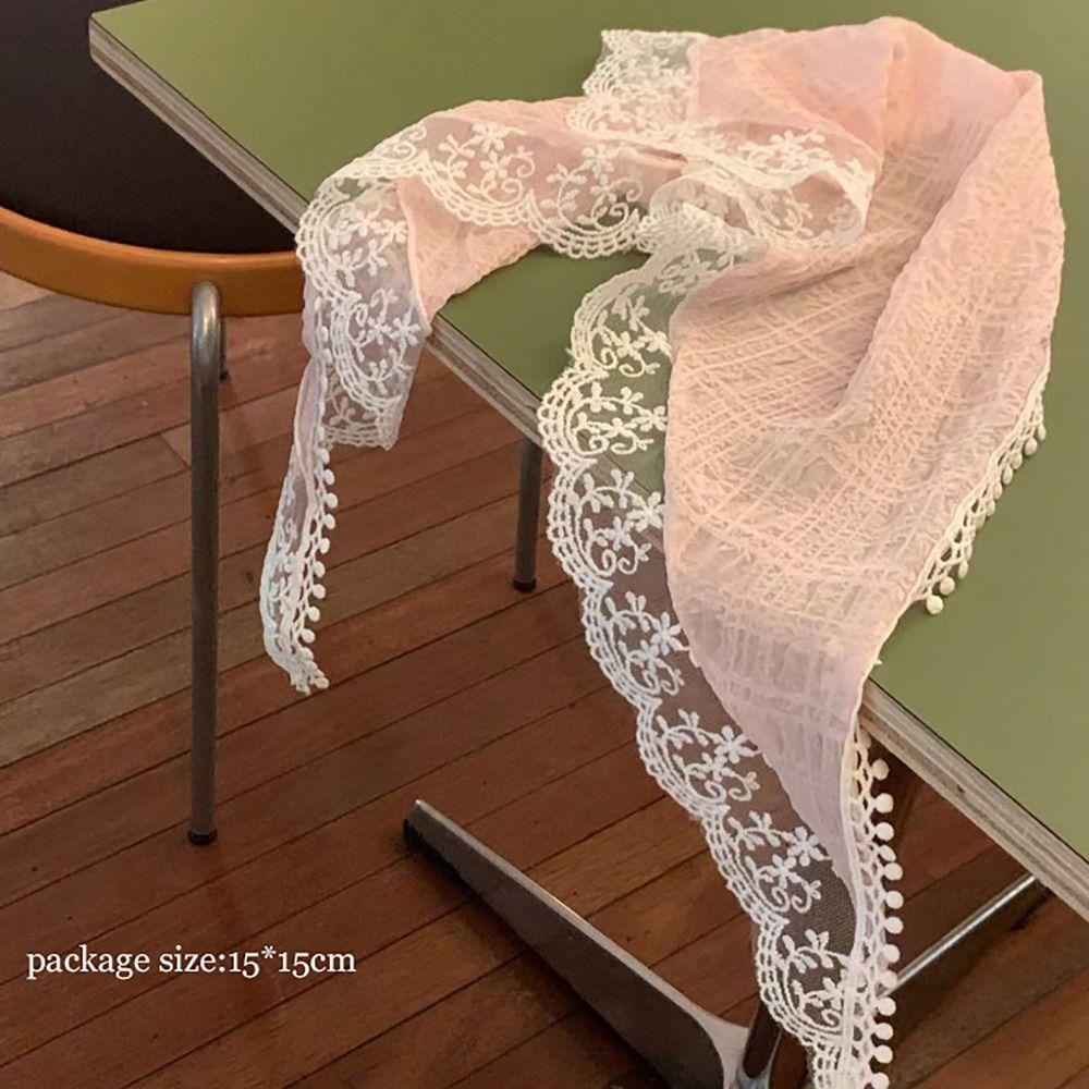 Lace Headscarf French Pastoral Style Headband Breathable Headband Towel  Women