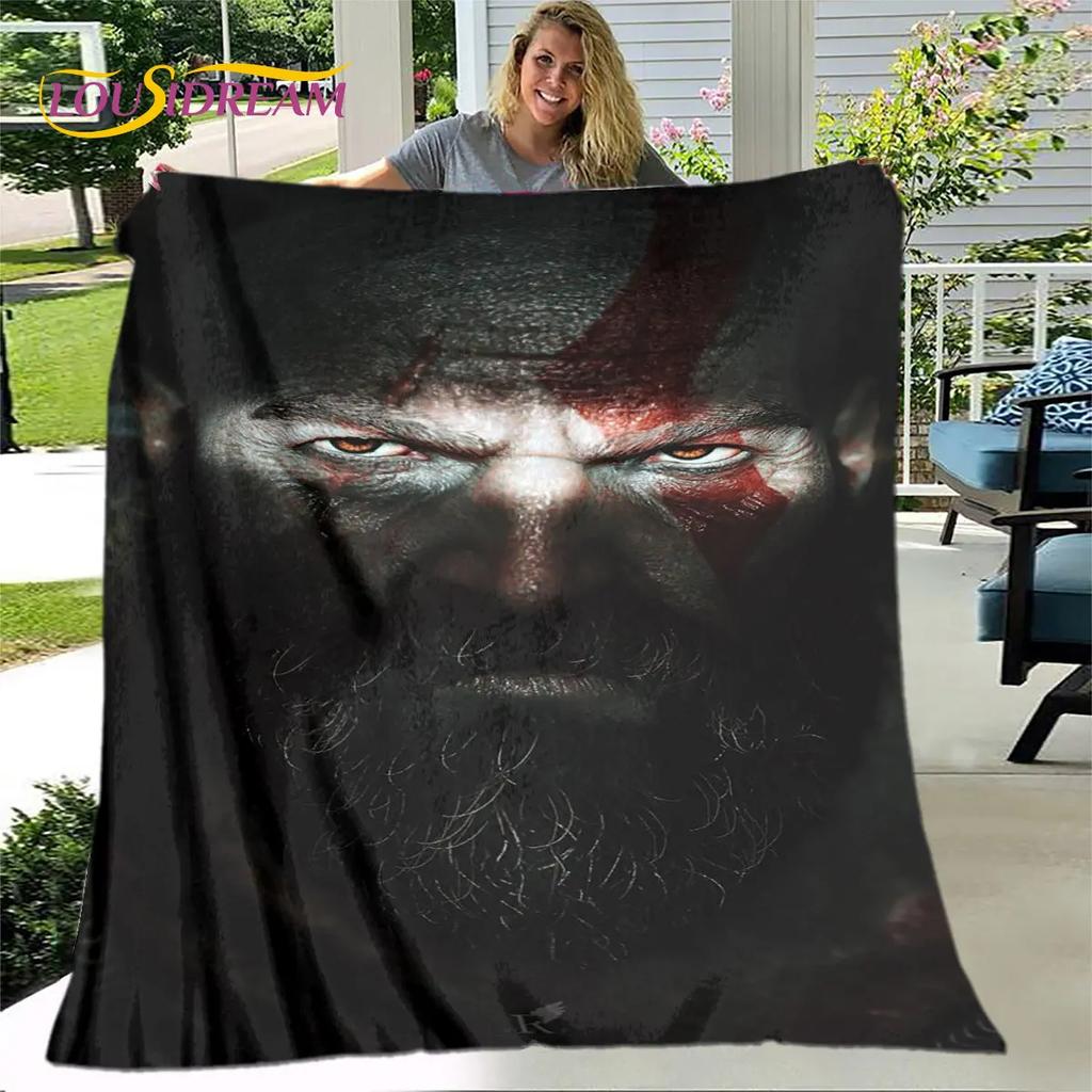 Мягкое плюшевое одеяло God of War для геймеров, фланелевое одеяло, одеяло для гостиной, спальни, кровати, дивана, чехол для пикника Bettdecke