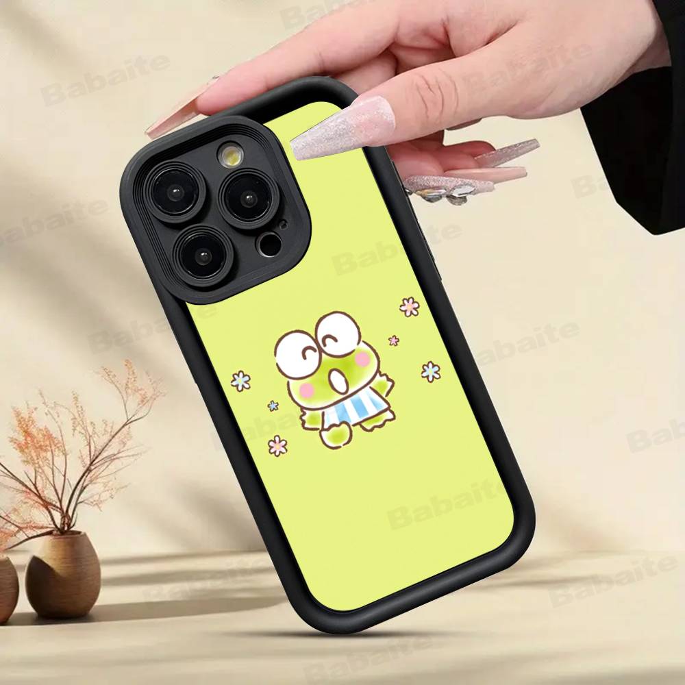 Милый Мультяшный Чехол для Телефона K-Keroppis Для IPhone 11 12 13 16 15 17 14 Pro Max Мягкий Силиконовый Чехол Funda